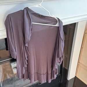 Charcoal Gray Layered Cardigan